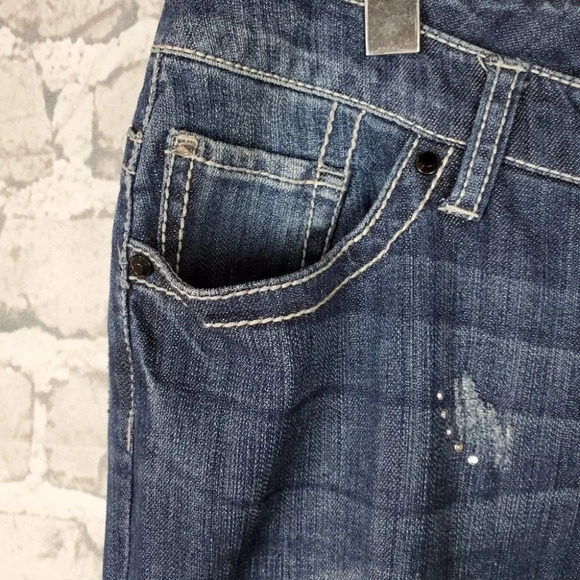 Seven7 Luxe Jeans Sully  Blue 14 Stretch Bootcut NWT - Picture 7 of 15